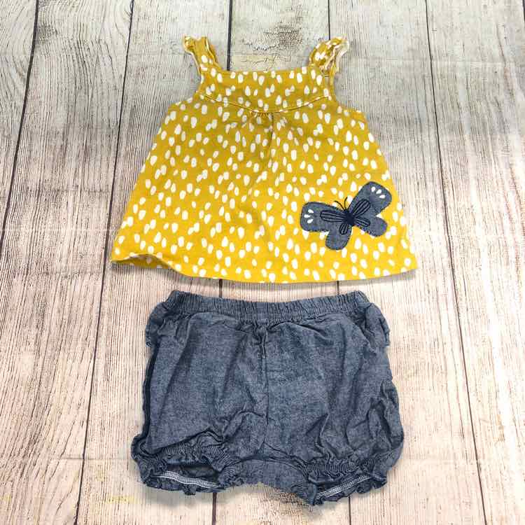 Child of Mine Yellow Size 12 Months Girls 2 Piece Outfit