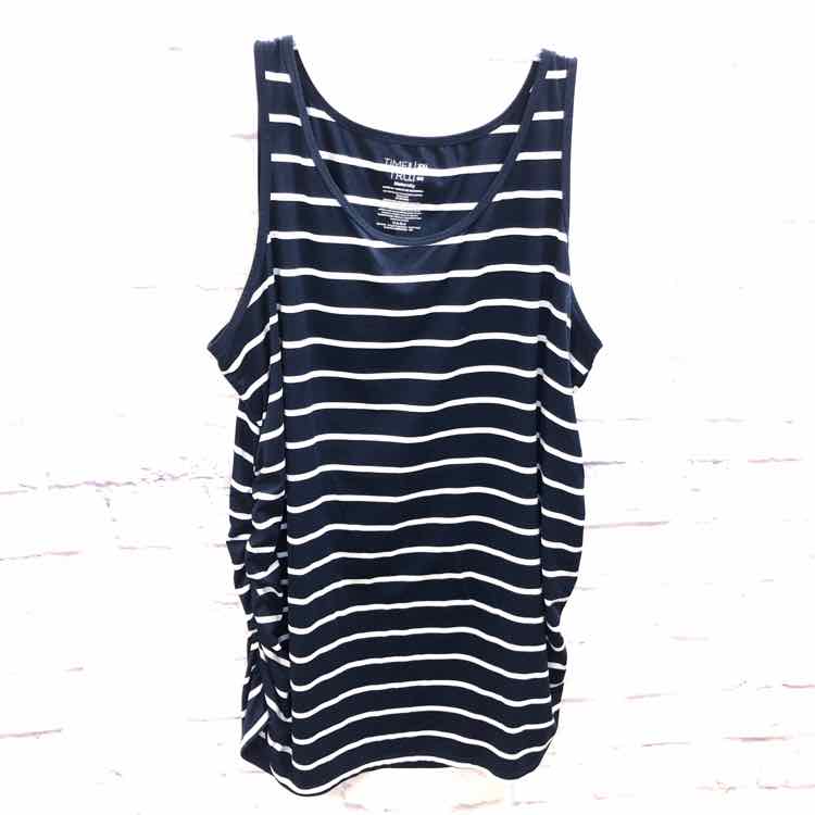 Time and Tru Navy Size XXL Maternity Tank Top