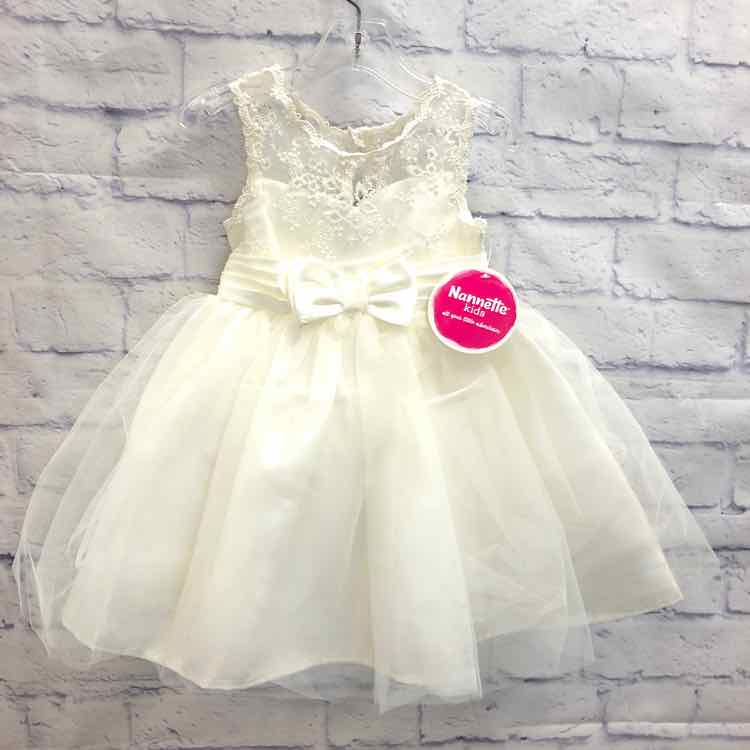 Nannette Ivory Size 2T Girls Dress
