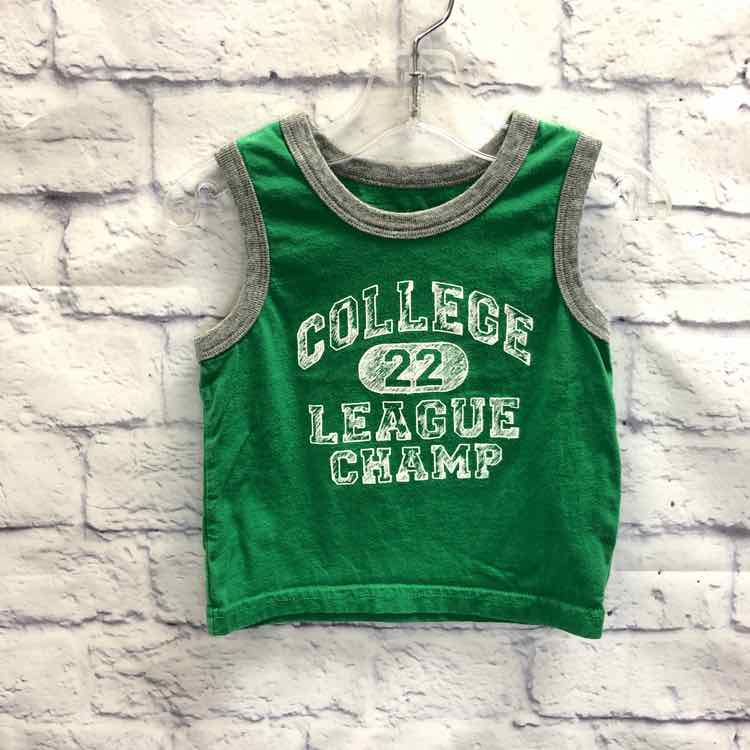 Childrens Place Green Size 12 Months Boys Tank Top