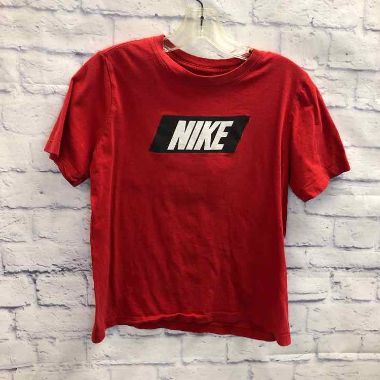 Nike Red Size 16 Boys Short Sleeve Shirt