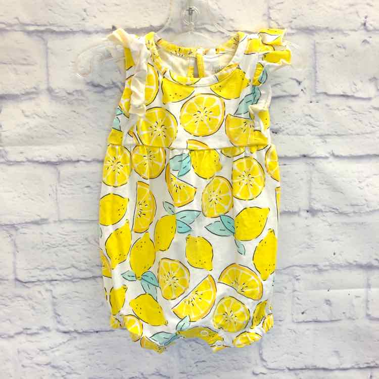Just One Girls Yellow Size 3 Months Girls Romper