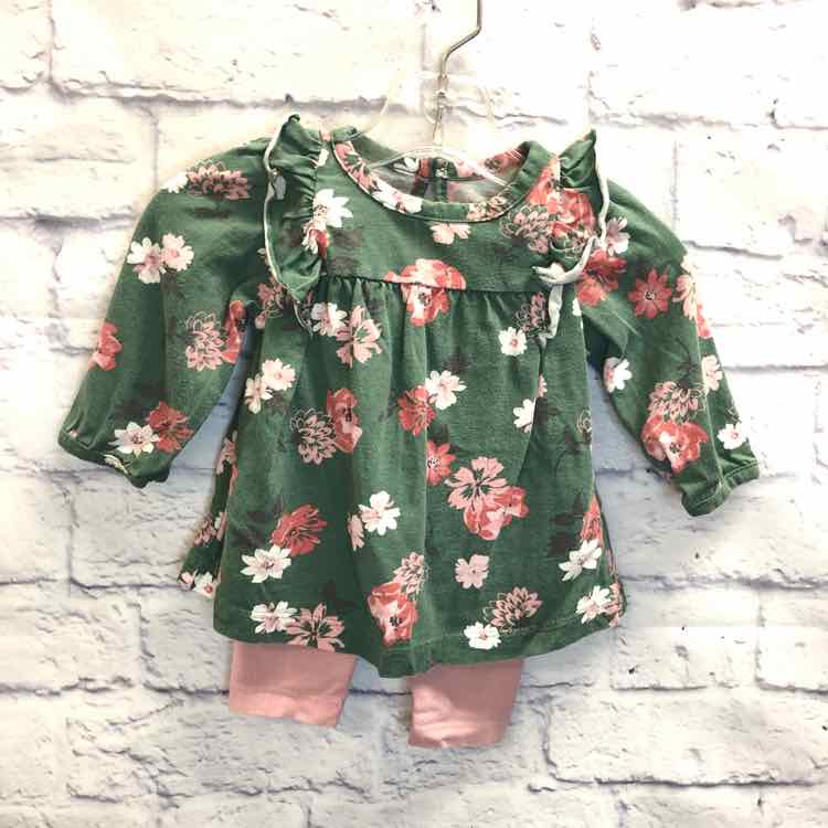 Just One You Green Size 6 Months Girls 2 Piece Outfit