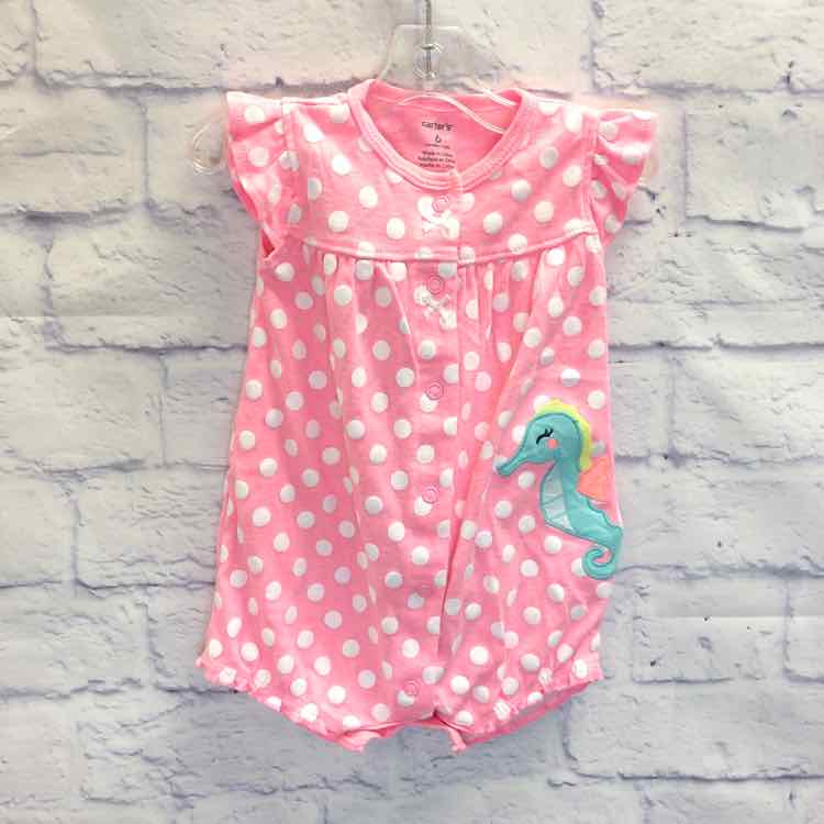 Carters Pink Size 6 Months Girls Romper