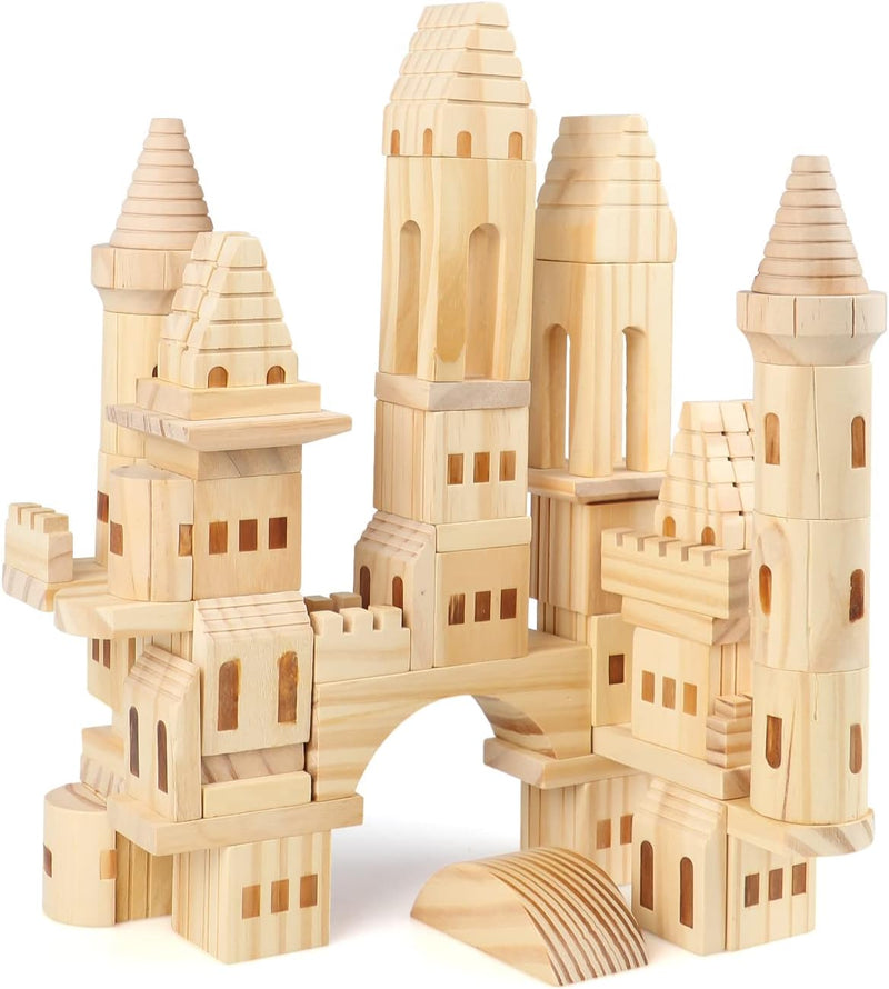 FAO Castle Blocks 75 Piece Solid Wood Set NEW