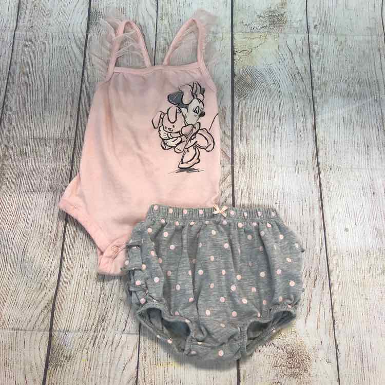 Disney Pink Size 6-9 Months Girls 2 Piece Outfit