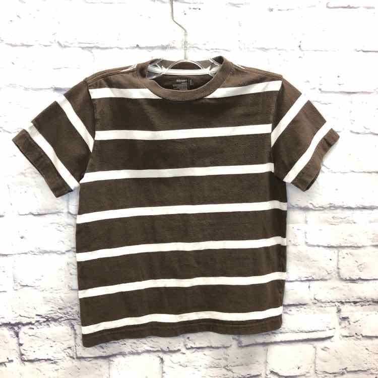 Old Navy Brown Size 6 Boys Short Sleeve Shirt