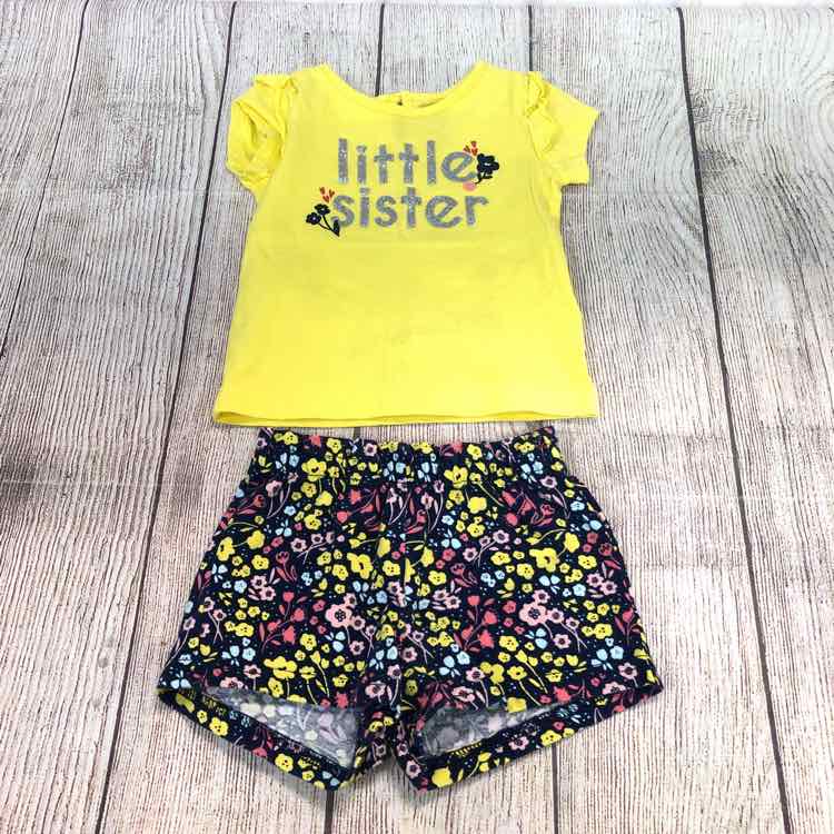 Child of Mine Yellow Size 6-9 Months Girls 2 Piece Outfit