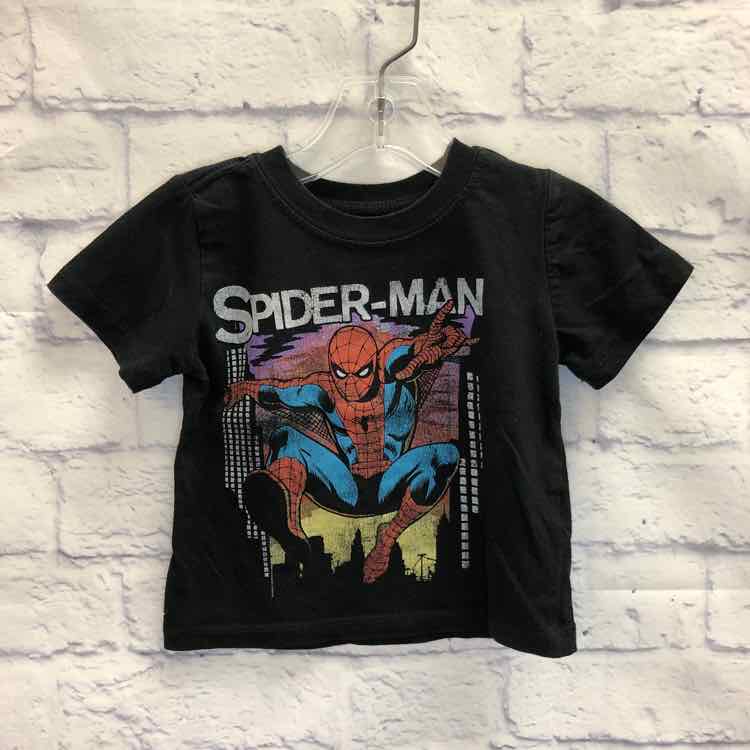 Spiderman Black Size 18 Months Boys Short Sleeve Shirt