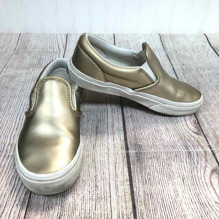 Vans Gold Size 1 Girls Dress Shoes