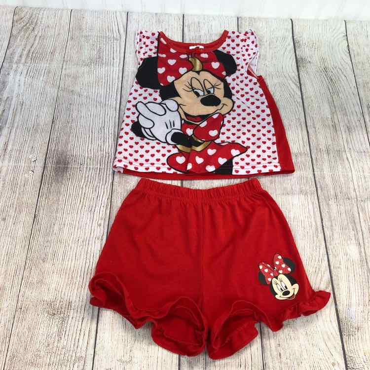 Disney Red Size 3T Girls Pajamas