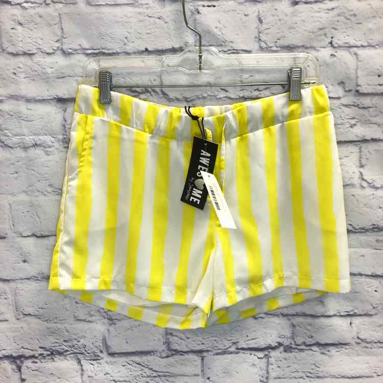 Awesome by Someone Yellow Size 16 Girls Shorts