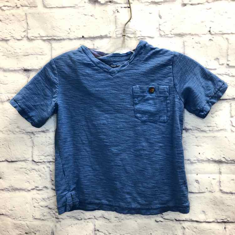 Gap Blue Size 4T Boys Short Sleeve Shirt