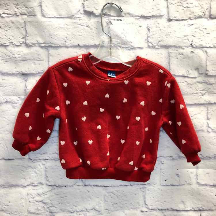 Old Navy Red Size 6-12 months Girls Sweatshirt/Hoodie