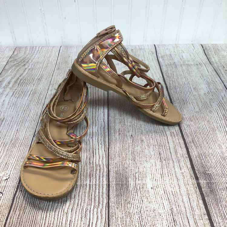 Cat & Jack Gold Size 12 Girls Sandals