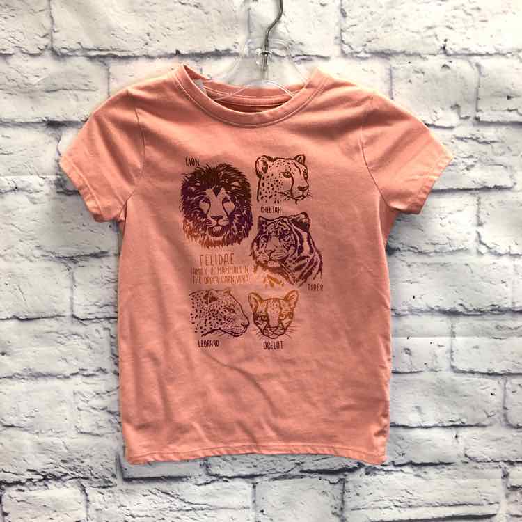 Cat & Jack Orange Size 4T Girls Short Sleeve Shirt