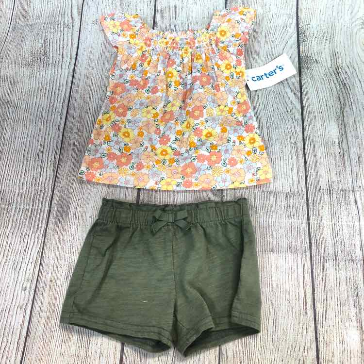 Carters Floral Size 3 Months Girls 2 Piece Outfit
