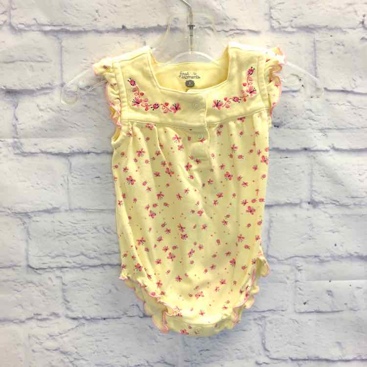 First Moments Yellow Size 6 Months Girls Romper