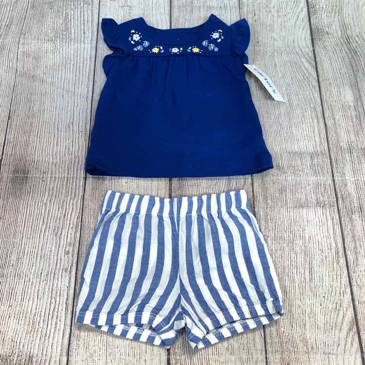 Carters Blue Size 3 Months Girls 2 Piece Outfit